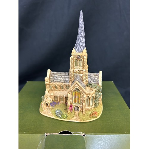 55 - Boxed lilliput lane the croomed spire chesterfield and The great Equatorial both boxed