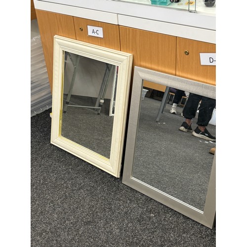 171 - Three framed mirrors measures approximately 25 inches by 21 inches