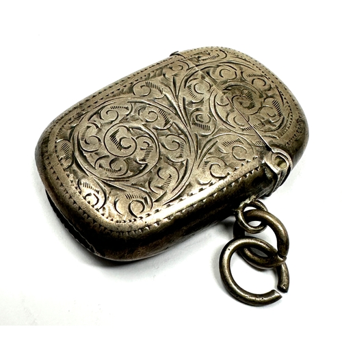 40 - Antique silver vesta case