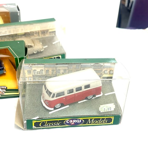 132 - Selection of Diecast Corgi boxed vehicles to include D23/1, D984 VW Caravanette, Ford Aodiac, Bedfor... 