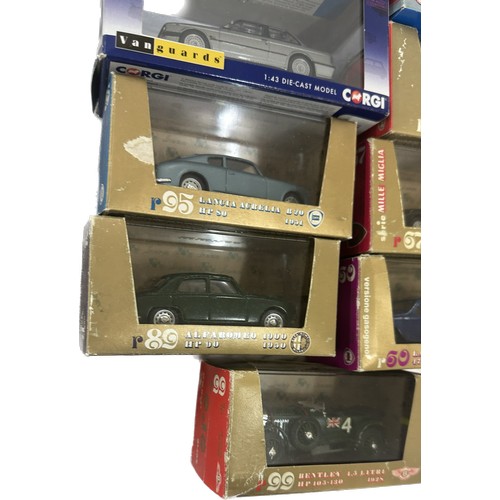 131 - Selection of 10 boxed Vanguard Corgi diecast vehicles to include VA13400 BMW Coupe, VA10201 Austin P... 