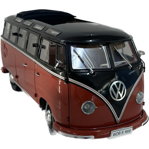 115 - Boxed diecast replica of a 1956 Volkswagon Samba Bus by Sun Star, limited edition piece with numbere... 