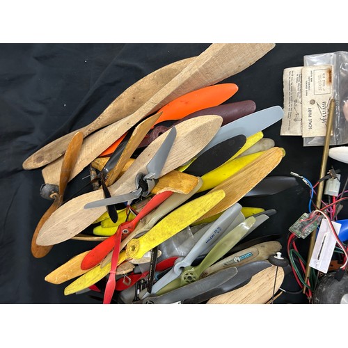 187 - Large selection of model aircraft propeller spares etc