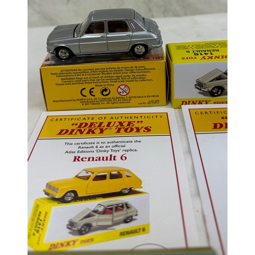 114 - Selection 4 boxed Dinky diecast vehicles with COA to include Cabriolet 404 Peugeot Pininfarina, Opel... 