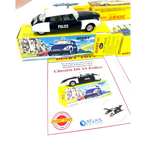 109 - Selection 4 boxed Dinky diecast vehicles with COA to include Renault 121 Gordini, DAF Variomatic, Pe... 