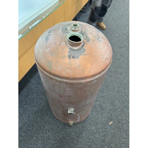 243 - Copper cylnder 36 inches tall 17 inches diameter