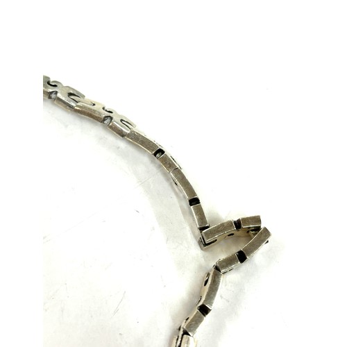 530 - Ladies chunky silver bracelet total weight 36 grams