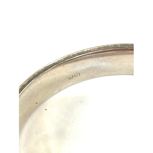 521 - Vintage silver bangle, total weight 20 grams