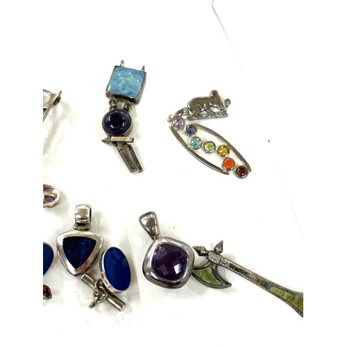 441 - Large selection of silver jewellery includes earrings, vintage brooches etc