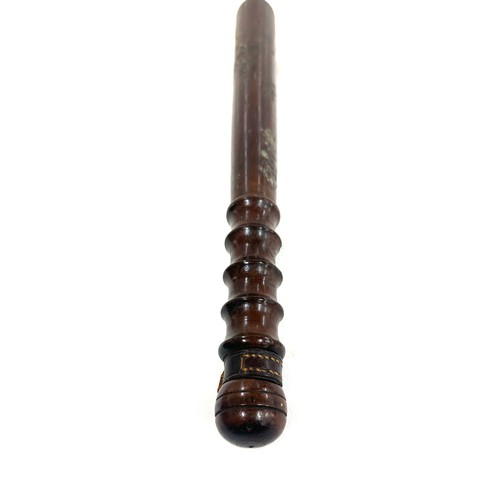 12 - Vintage wooden police truncheon