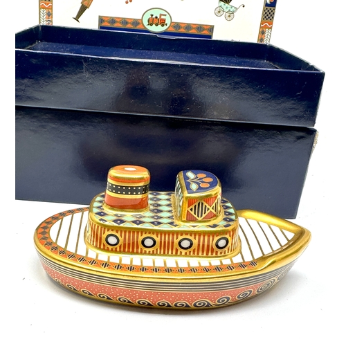 377 - Boxed treasures of childhood royal crown derby mini tub boat