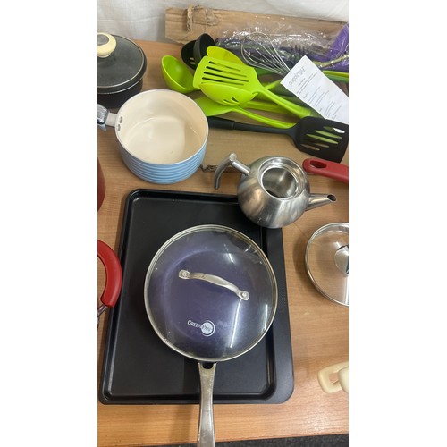 237 - Large selection of assorted cooking equipment to include cooks essentials pots, Swan, cooks essentia... 