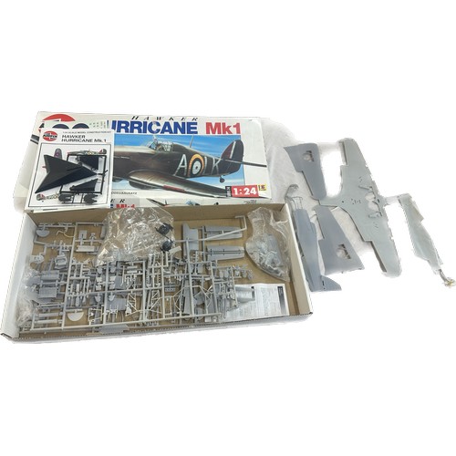 126 - Airfix Hawker Hurricane MK1 1:24 scale kit- looks to be complete