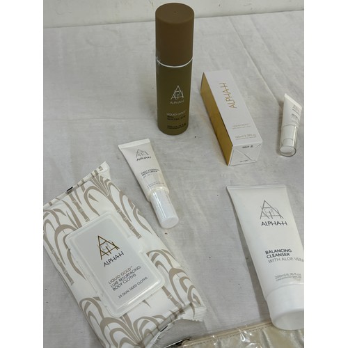 102 - Large selection of Brand new Alpha Skin care includes Liquid Gold,  Balancing cleanser, Body cloths ... 