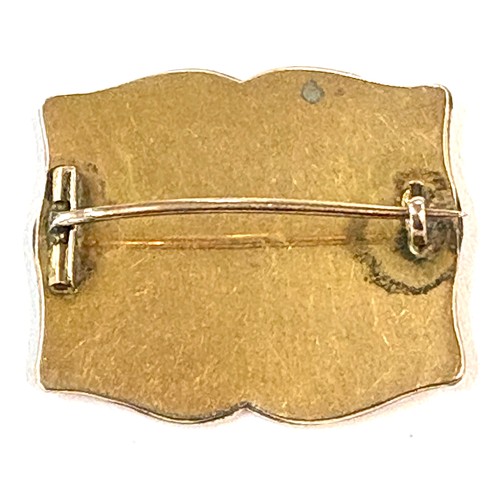 505 - Antique 14ct gold detailed ladies brooch with floral detailing, overall weight 7.2g, no markings