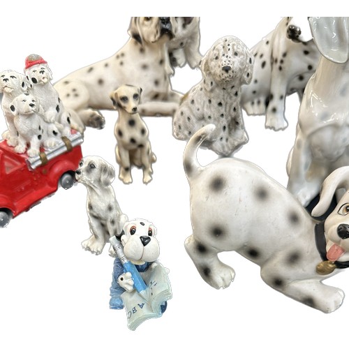 153 - Selection of porcelain 101 Dalmations puppy ornaments