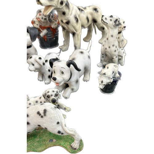 153 - Selection of porcelain 101 Dalmations puppy ornaments