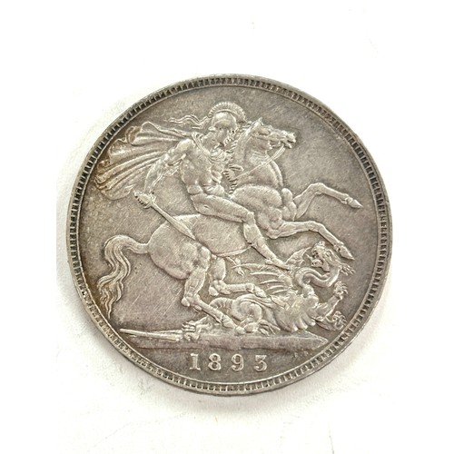 533 - 1893 Victoria silver crown