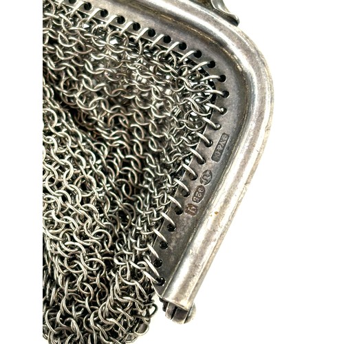 467 - Antique ladies silver purse total weight 112 grams