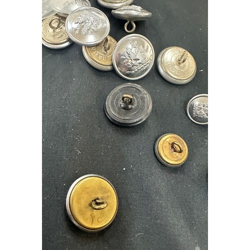 578 - Around 500 Vintage Tunic and  Sleeve buttons manufactured by Gaunt of London.   Possibly Bradford as... 