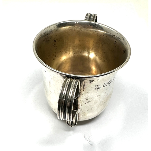 66 - Vintage silver loving cup London silver hallmarks weight 96g by goldsmiths & silversmiths regent st