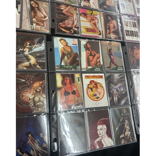 6 - Selection of adult content collectors cards to include PlayBoy,  California Dreaming etc