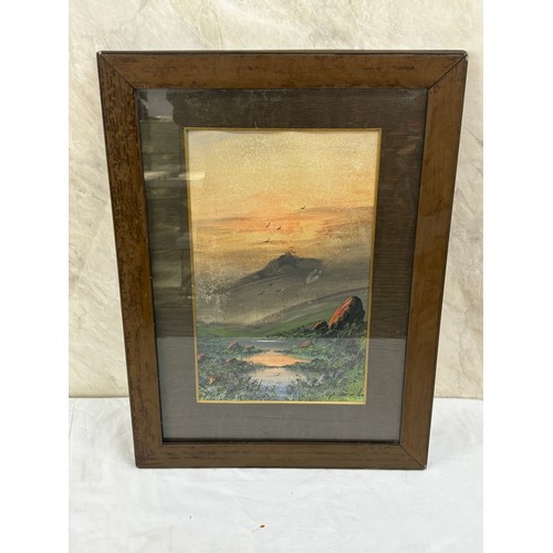 33 - Vintage signed framed painting, signed A J Thornton  frame measures approximately 20 inches by 15 in... 