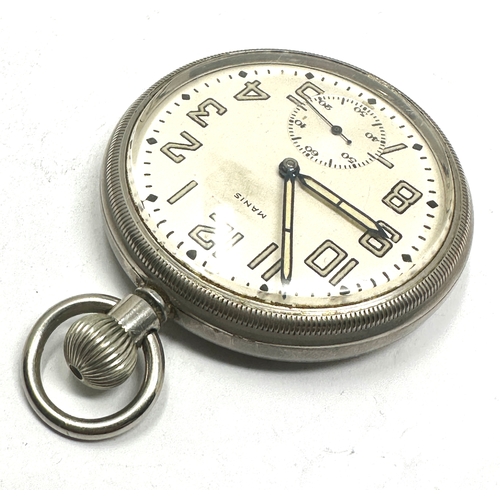 284 - Military Manis pocket watch the watch is ticking in good condition