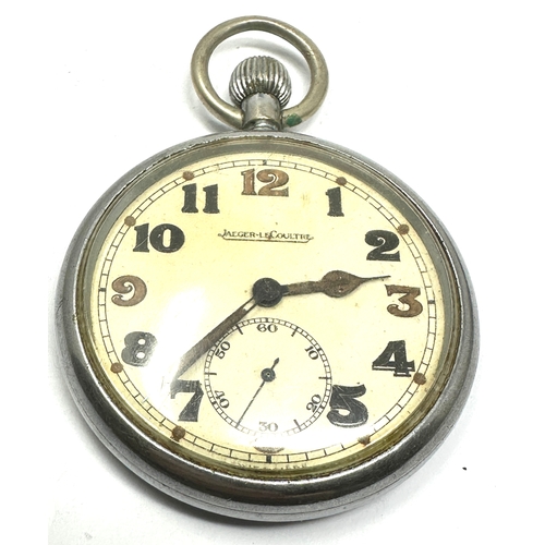 287 - ww2 military jaeger le coultre pocket watch