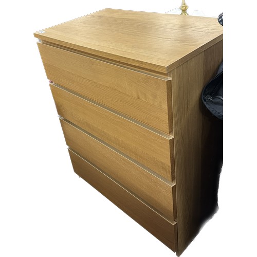 350 - Four drawer modern ikea chest measures approximately 40 inches tall 32 inches wide 19 inches depth