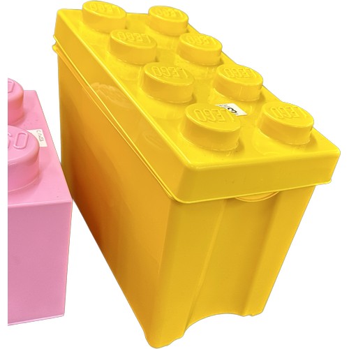 193 - 2 lego brick storage boxes