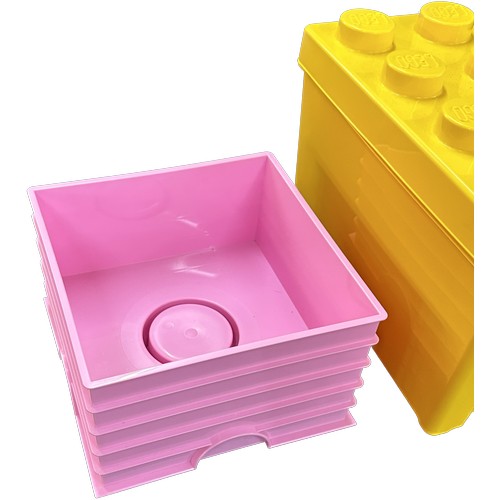 193 - 2 lego brick storage boxes