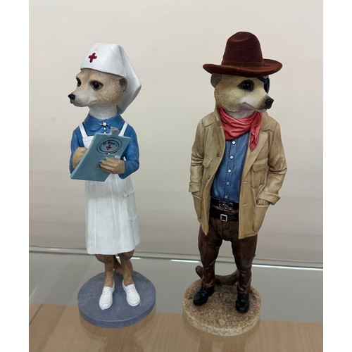 397 - Two Country Artist Meerkat figures to include ' Florence CA04241' and ' Duke CA04275' tallest measur... 