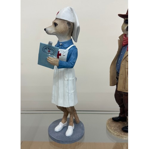 397 - Two Country Artist Meerkat figures to include ' Florence CA04241' and ' Duke CA04275' tallest measur... 