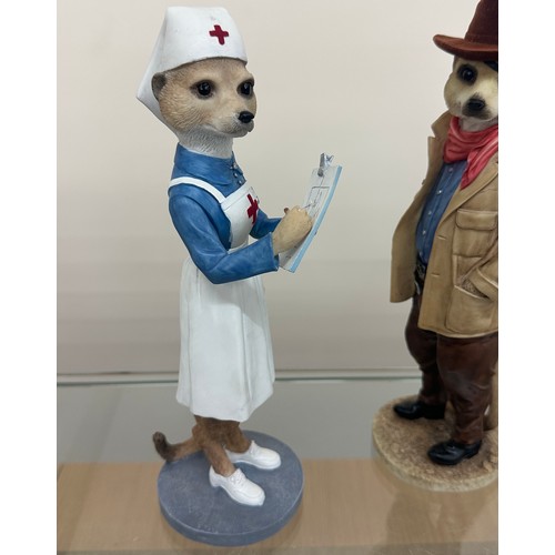 397 - Two Country Artist Meerkat figures to include ' Florence CA04241' and ' Duke CA04275' tallest measur... 