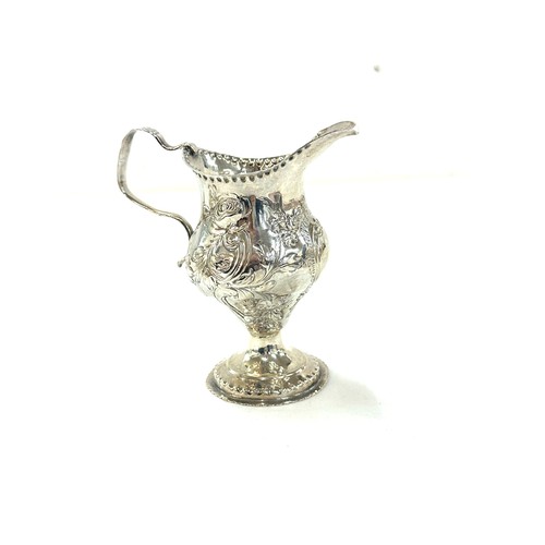 Antique George III silver cream jug total weight 67 grams