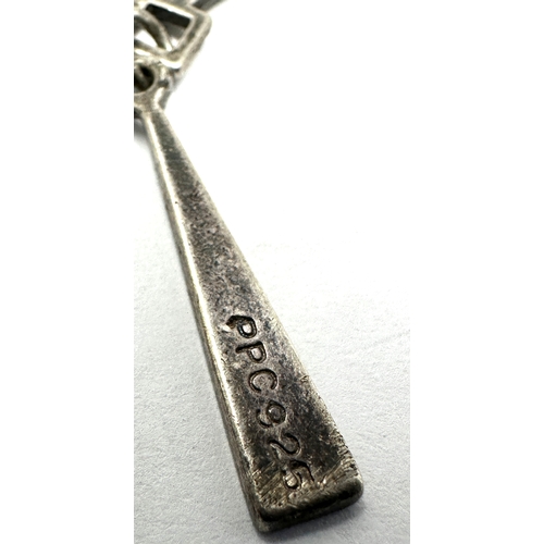 185 - 2 vintage silver enamel pendants inc silver necklace chain