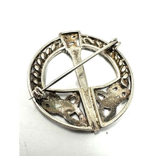192 - 4 celtic design silver brooches ring & pendant