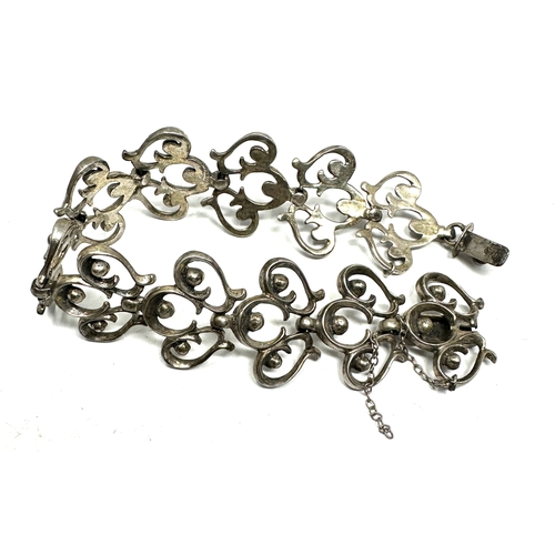 194 - Vintage continental silver bracelet makers SP