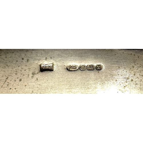 208 - heavy silver spanner bangle weight full silver hallmarks weight 157g