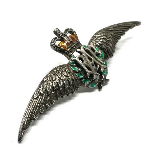 211 - Vintage R.A.F silver & enamel sweetheart brooch