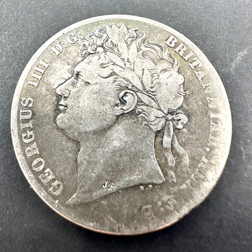 1821 George 1111 silver half crown