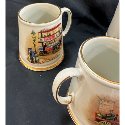 133 - Selection of vintage ' Old Foley' and ' Royal Coronation' mugs