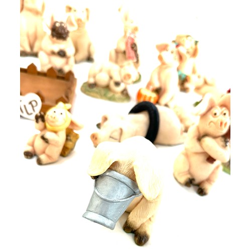 99 - Selection of David Corbridge Piggins figures to include Piggin, Happy Birthday and Get Well