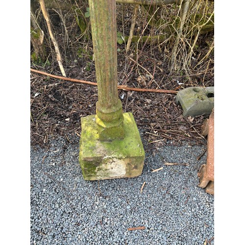 99X - Vintage outdoor post, approximate height 56 inches