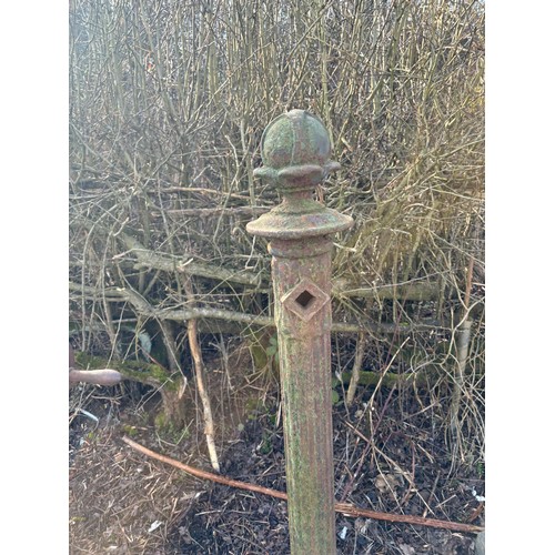 99X - Vintage outdoor post, approximate height 56 inches