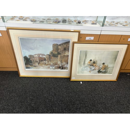 159 - Two large framed Russel Flint Limited Edition prints largest measures approximately