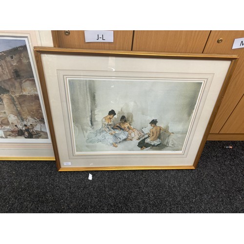 159 - Two large framed Russel Flint Limited Edition prints largest measures approximately