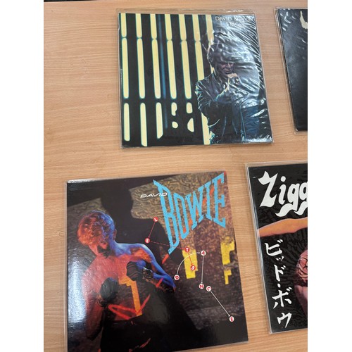 32 - Selection of 5 David Bowie records to include Lets dance, Station to station, Stage etc