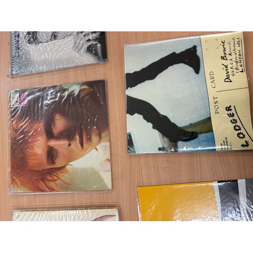 113A - Selection of David Bowie records to include Aladdin sane, space oddity, changes 1 and 2 etc